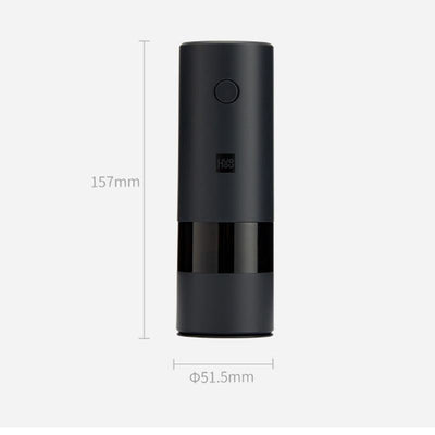 Electric Salt & Pepper Mill set on kitchen counter ready for seasoning