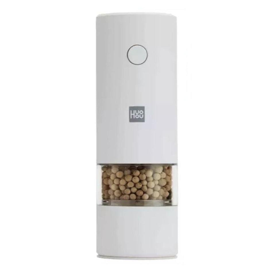 Electric Salt & Pepper Mill set on kitchen counter ready for seasoning